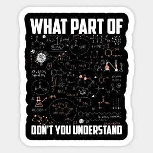 What Part Of Don't You Understand Sticker